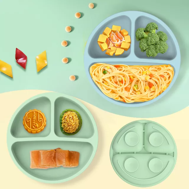 Cute Silicone Suction Table Plate Mat Bowl Tray Placemat Baby Kids Food Feeding