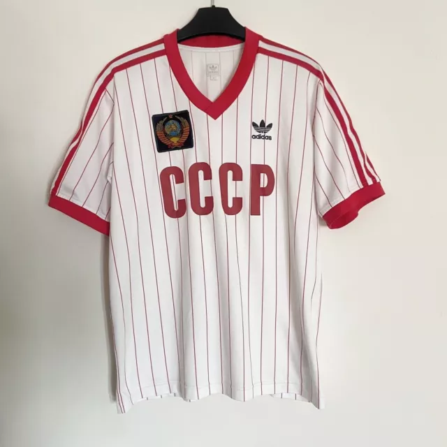 CCCP Soviet Union 1982 Adidas Originals Football Shirt 2004 Reissue RARE / M