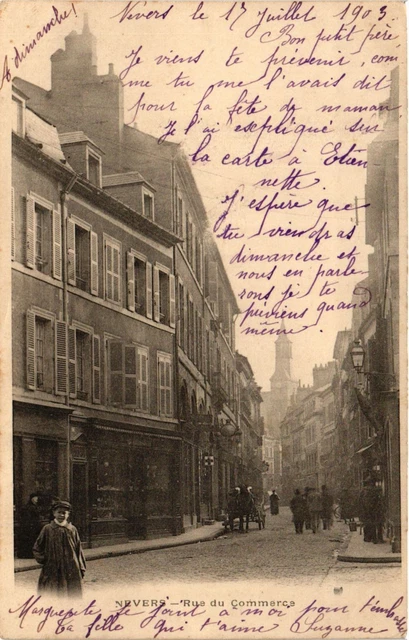 CPA NEVERS - Rue du Commerce (355567)