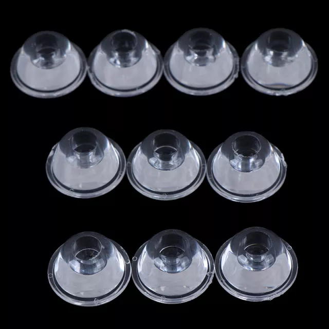 10pcs 20mm 10/30/60/90/120 degree optical glass led lens reflector collimat WF