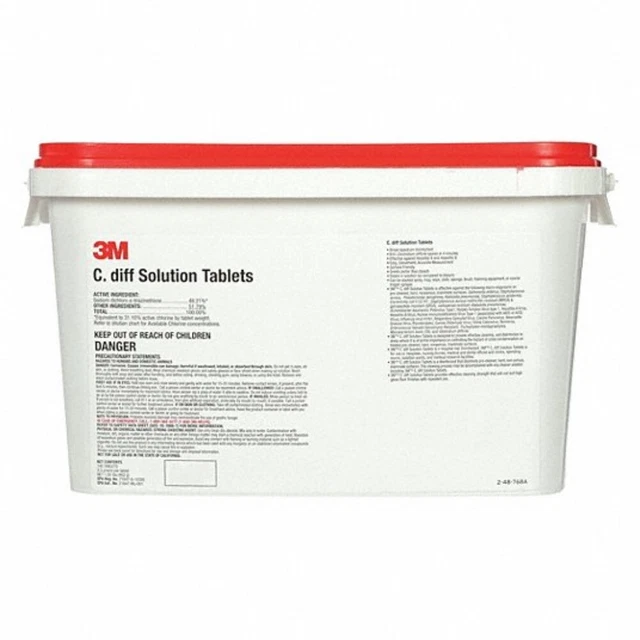 3M 85938 C. Diff Solution Tablets Expiration 2025 (Bucket of 140 Tablets)