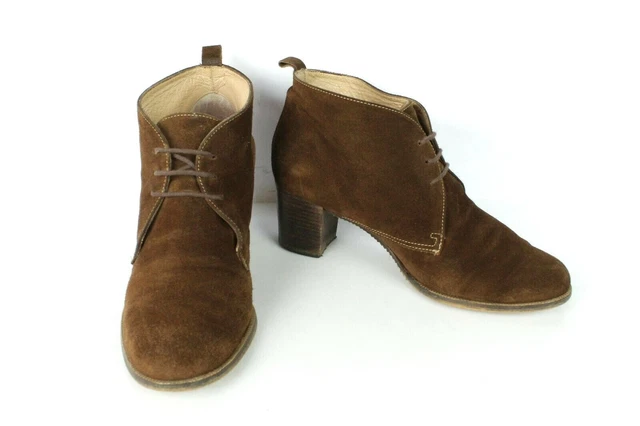 Bottines DAIM Marron Doublure Cuir T 38 / UK 5 TRES BON ETAT