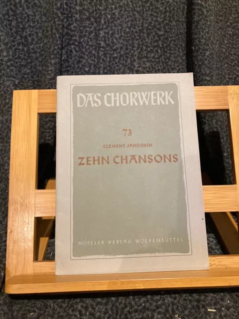 Clément Janequin Zehn Dix chansons partition choeur mixte Moseler Verlag n°73