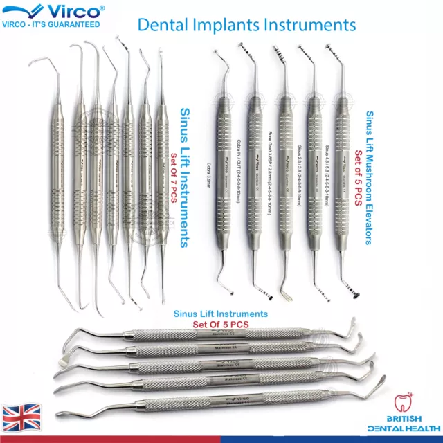 Dentaire Sinus Levage Instruments Elévateurs Champignon Remplissage Instruments