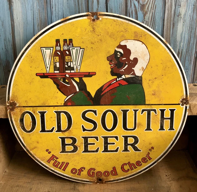 Old South Pilsner Beer 12” Porcelain Enamel Metal Sign Old South Pilsner Beer 12” Porcelain Enamel Metal Sign