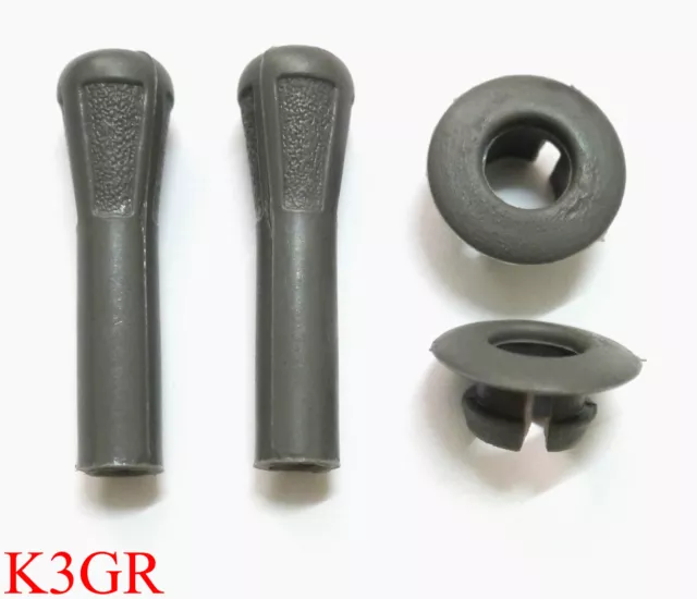 Door Lock Knob Surround Pair Grey For Nissan Navara D21 Big-M Hardbody 1986-1997