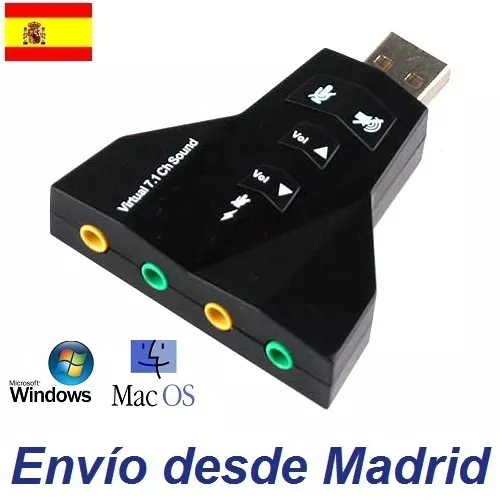 TARJETA SONIDO USB 7.1 GENERICO
