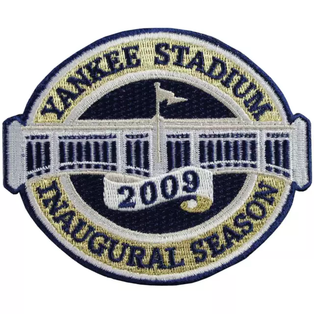 2009 New York Yankees Inaugural Stadium Jersey Sleeve MLB Logo Patch