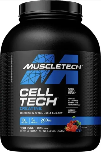 Muscletech Celltech Creatine Muscle Growth Strength Fitness Performance - 2.72kg