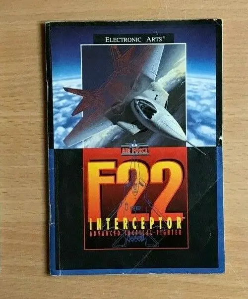 SEGA Mega Drive Instruction Manual - F-22 INTERCEPTOR