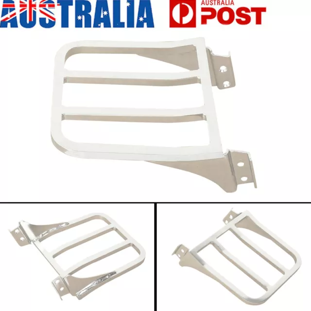 Rear Backrest Luggage Rack Detachable Motor For Harley Fatboy EFI FLSTFI Softail