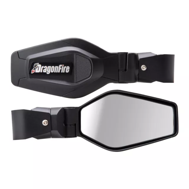 Dragonfire Racing Slayer Mirrors  Black Black UTV SXS Side By Side 04-0045