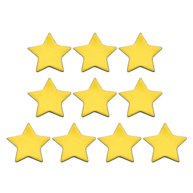 0.6 Inch Star Magnets Classroom Project Magnet with Rubber Magnetic Yellow 50pcs