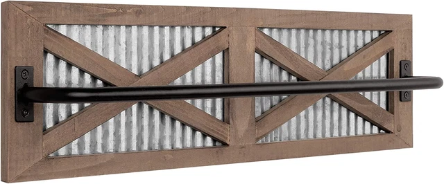 Autumn Alley Farmhouse Rustic Towel Rack Holder - Wood Towel Rack - Farmhouse To