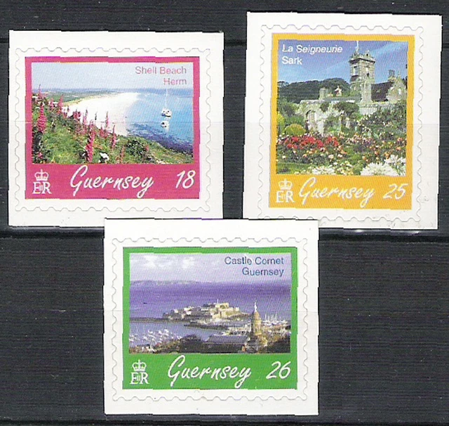 GUERNESEY #14 série 748/50 autoadhésifs N**, VF MNH bonne côte