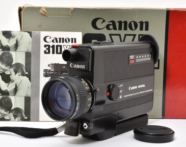 ▶️CANON 310XL SUPER 8 8mm Movie Film Camera 8.5-25.5mm f1.0 [N