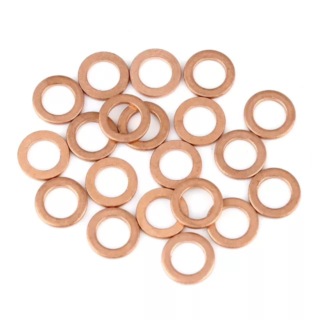 Copper Flat Washer Seal Seal Car Ring 8 x 13 x 1.5mm 20pcs