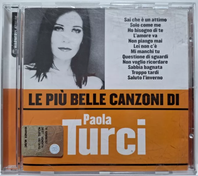 CD PAOLA TURCI Le più belle canzoni Sai Che E' Un'Attimo Questione Di Sguardi