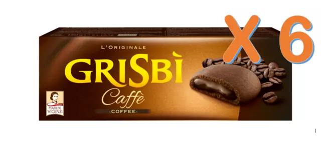 " MATILDE VICENZI " Grisbi' Biscuits Cacao Avec Crème Au Café 6X150g