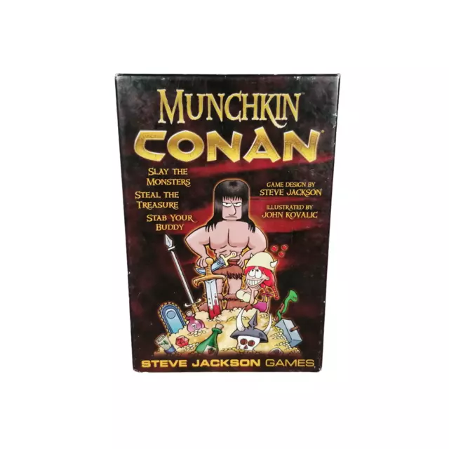 Munchkin Conan Board Carte Jeu Steve jackson games 2012 Avec Extra Cartes