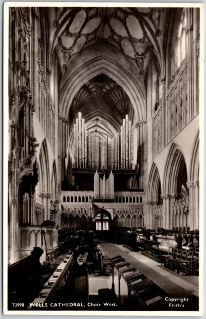 Wells Cathedral Choir West England Church Parish Real Photo RPPC Postcard