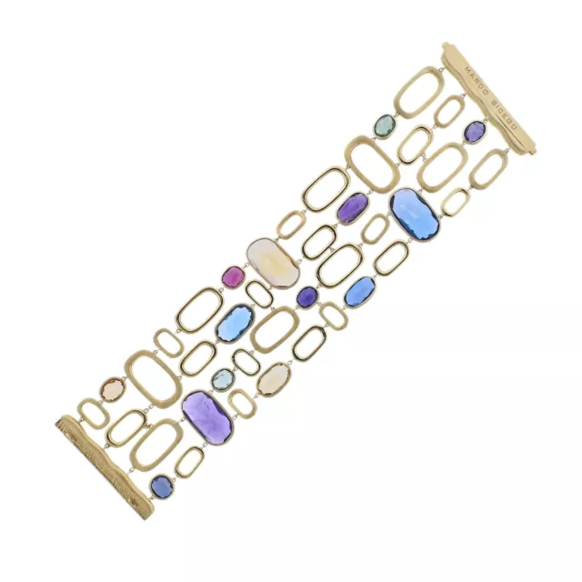 Marco Bicego Murano 18K Gold Mix Gemstone Link Bracelet $17500 Marco Bicego Murano 18K Gold Mix Gemstone Link Bracelet $17500