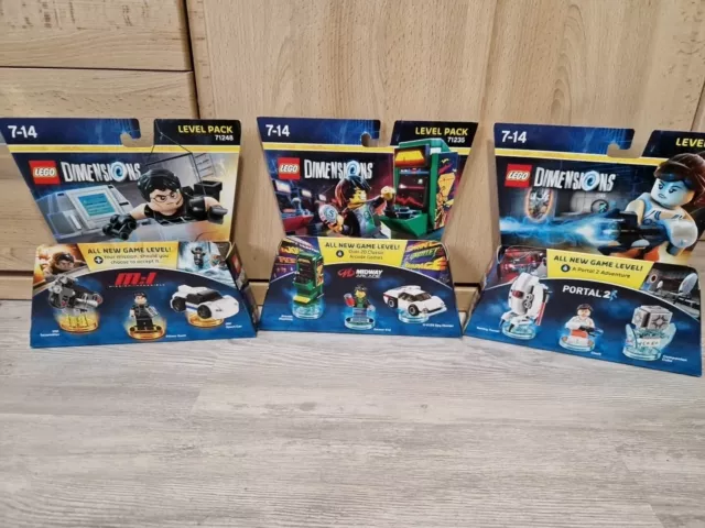 LEGO Dimensions Level Packs Misión Imposible, Midway Arcade y Portal 2