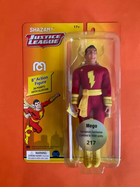 Figurine Shazam ! Mego 8 Action Figure Justice League Neuf