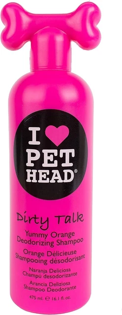 PET HEAD Dog Shampoo 475ml, Dirty Talk, Yummy Orange Scent, Best 475ml