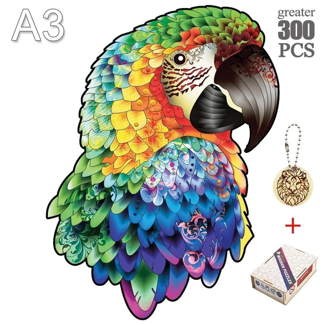 Animal Jigsaw Puzzles Irregular Shape Kids Difficult Brain Games Montessori Toy