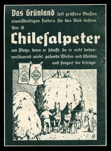 ALTE WERBUNG REKLAME 1937 (2) Chilesalpeter Dnger Dngemittel  Landwirtschaft EUR 6,99 - PicClick DE