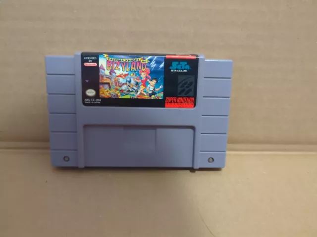 Cacoma Knight in Bizyland (SNES, 1993) Tested Working, Cart Only