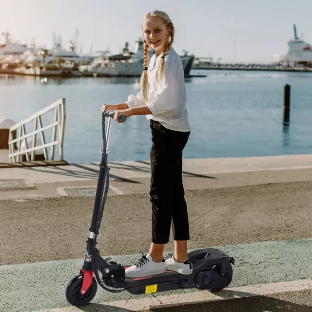 Patinete Scooter Eléctrico Plegable para Niños de 7-14 Años Máx. 50 kg