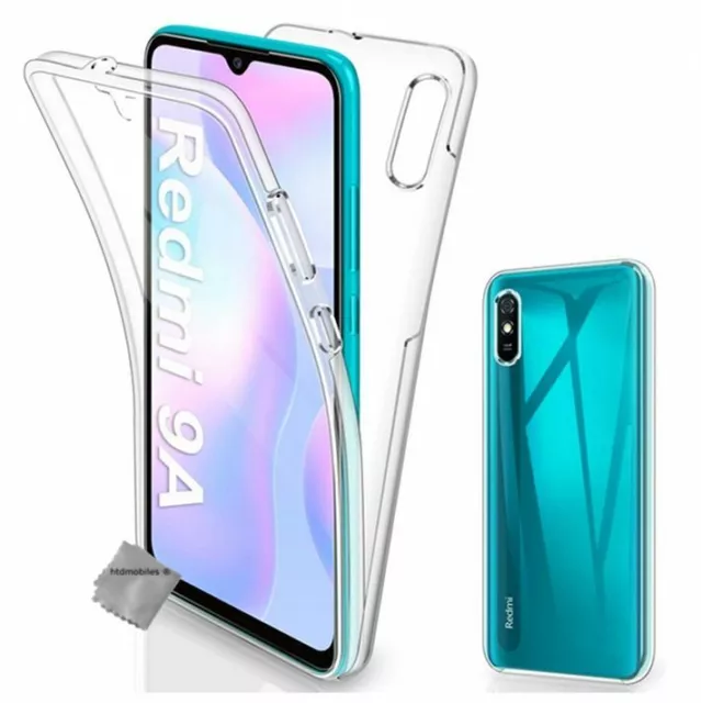 Housse etui coque silicone gel 360 integrale pour Xiaomi Redmi 9A + film ecran -