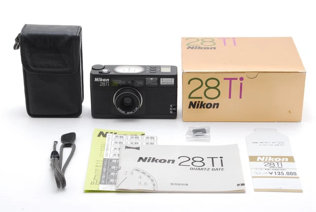 [Almost unused] Nikon 28Ti Black 35mm Compact Film Camera from JAPAN #4984
