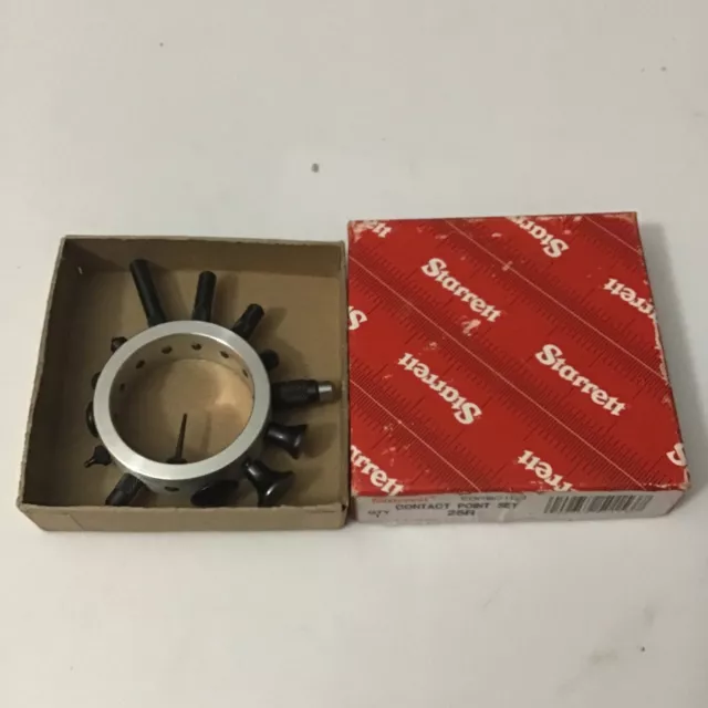 Starrett No. 25R Dial Indicator Contact Point Set - Original Box - NICE Starrett No. 25R Dial Indicator Contact Point Set - Original Box - NICE