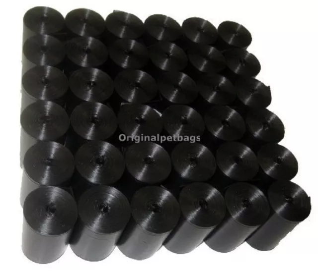 1000 Unscented Black Poop Bag Dog Waste Pick up Clean Bags core Made in USA