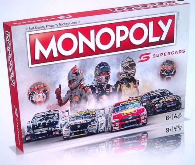 Monopoly, Supercars Edition Board Game, Gift Boxed with Shrinkwrap.