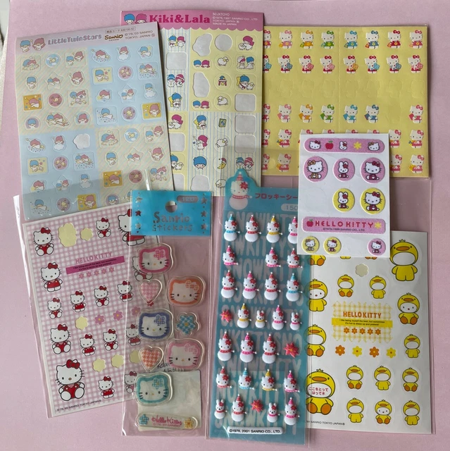 Vintage 90s Sanrio Stickers Lot Hello Kitty Little Twin Stars Kiki Lala Cathy Vintage 90s Sanrio Stickers Lot Hello Kitty Little Twin Stars Kiki Lala Cathy