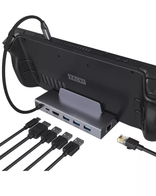 Zell Docking Station For Lenovo Legion Go/Steam Deck/Rog Ally, 5-In-1 Hub  Steam