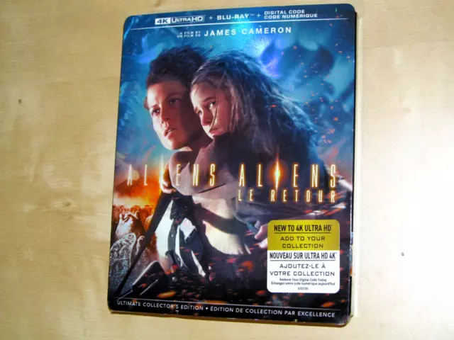 ALIENS (4K Ultra HD, Blu-ray, Digital Copy, Slipcover *NEW)