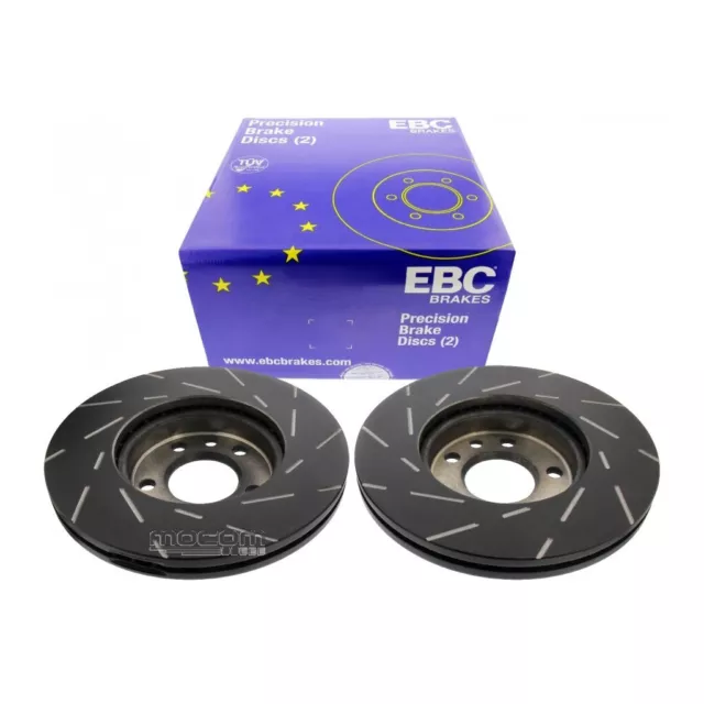 EBC für VW T5 T6 Bremsscheiben Ø 308mm Black Dash Vorderachse Bremsscheibe TDI