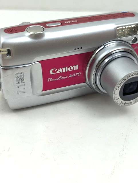 【動作確認済み】CANON POWERSHOT A470 PC1267 Canon PowerShot A470 (Blue) 7.1-megapixel digital camera