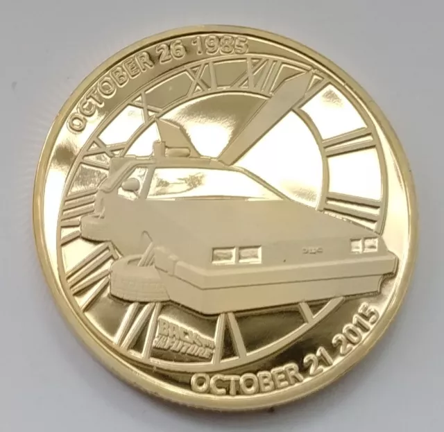 Back to the Future Gold Coin Trilogy Michael J Fox Iconic Movie Past History USA 2