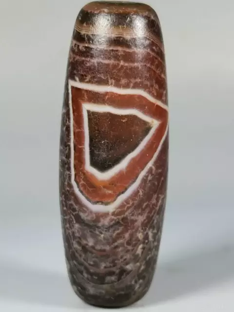 Ancient Old Himalayan Indo Tibetan Nepalese Dzi Agate Bead