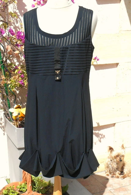 Robe Marine LMV Modèle "Zazie" - Taille 38, Sans Manches, Style Marin, Neuve Sans étiquette