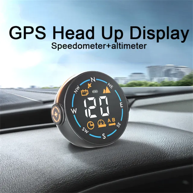 Universal Car MPH KMH GPS HUD Speedometer Headup Display with Gesture Switching