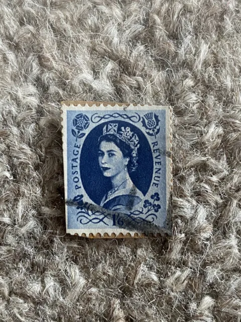 1952 Queen Elizabeth 1s6d Tudor Crown  (Wilding Stamps) Rare Collectible