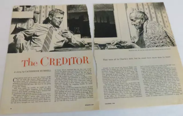 George Hughes Artist Illustration Magazine Clipping The Creditor Men Cards
