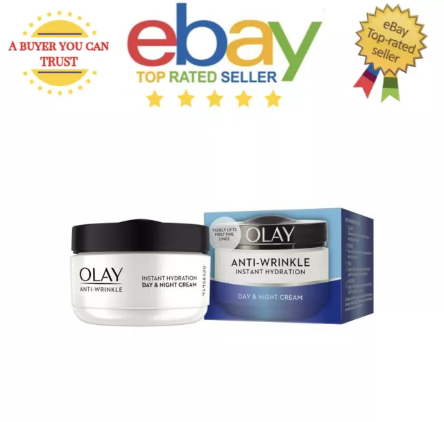 Olay Instant Hydration Day & Night Cream 50ml Anti - Wrinkle Lifts Fine Lines